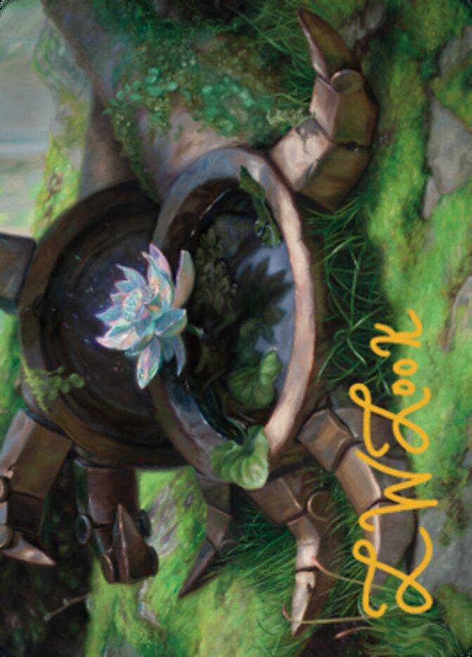 Timeless Lotus Art Card (Gold-Stamped Signature) [Dominaria United Art Series] | Webway Games