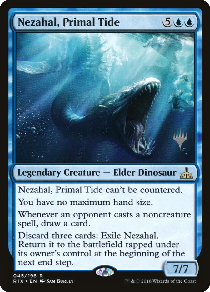 Nezahal, Primal Tide (Promo Pack) [Rivals of Ixalan Promos] | Webway Games