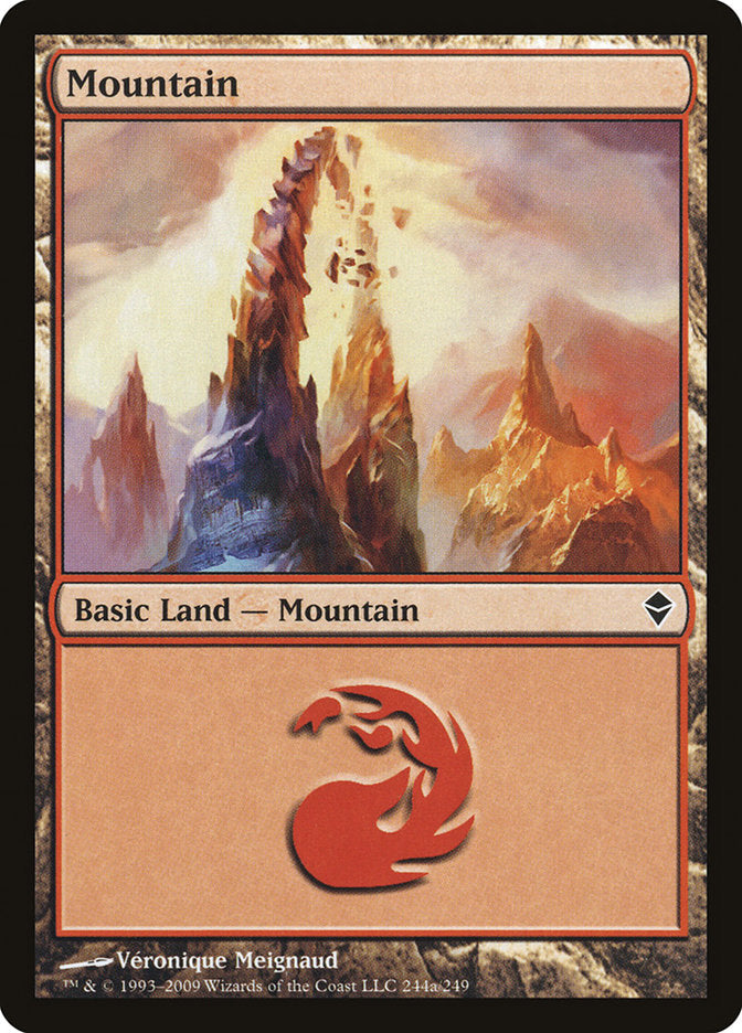Mountain (#244a) [Zendikar] | Webway Games