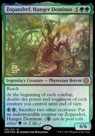 Zopandrel, Hunger Dominus [Phyrexia: All Will Be One Prerelease Promos] | Webway Games