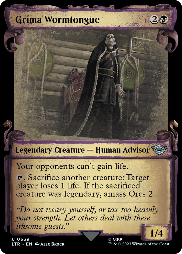 Grima Wormtongue [The Lord of the Rings: Tales of Middle-Earth Showcase Scrolls] | Webway Games