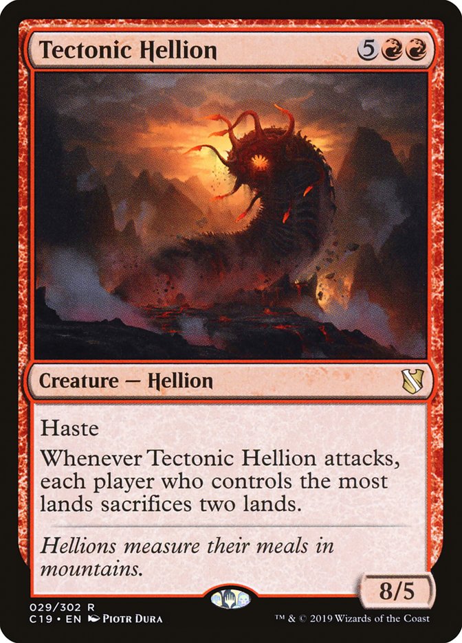 Tectonic Hellion [Commander 2019] | Webway Games