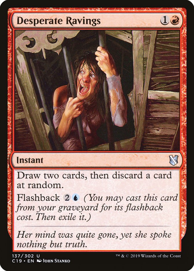Desperate Ravings [Commander 2019] | Webway Games