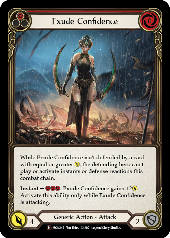 Exude Confidence (Rainbow Foil) [U-MON245-RF] Unlimited Rainbow Foil | Webway Games