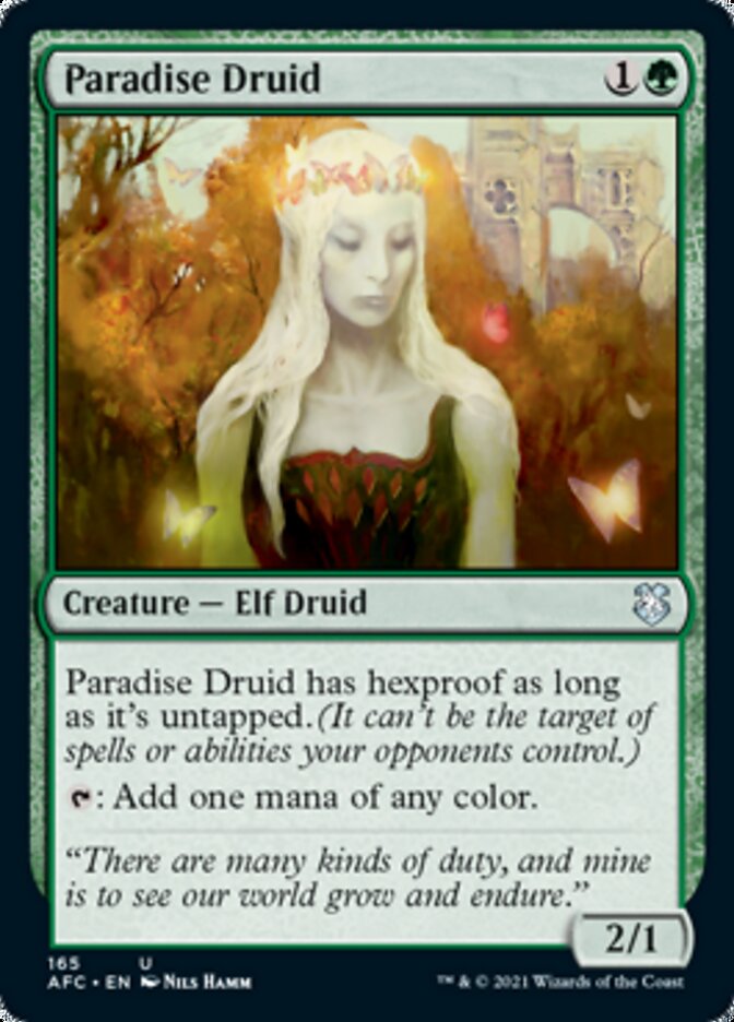 Paradise Druid [Dungeons & Dragons: Adventures in the Forgotten Realms Commander] | Webway Games