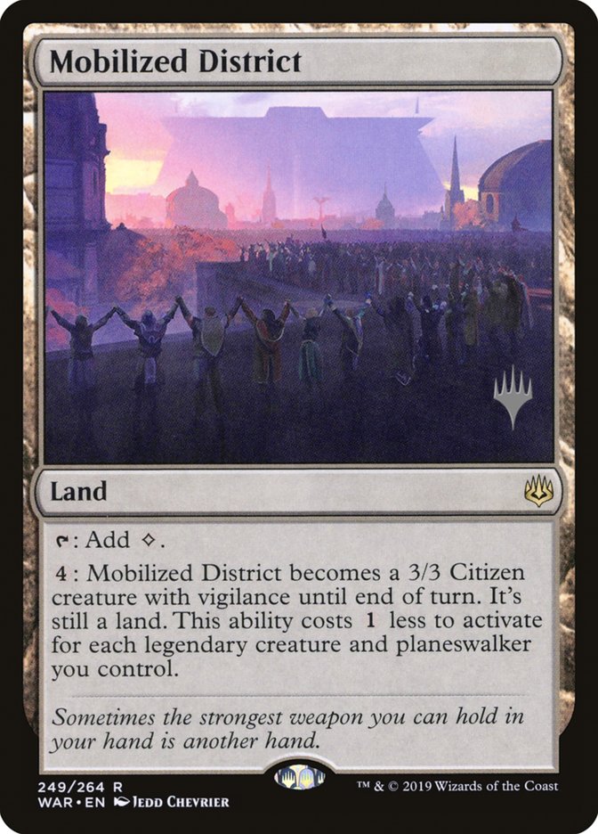 Mobilized District (Promo Pack) [War of the Spark Promos] | Webway Games
