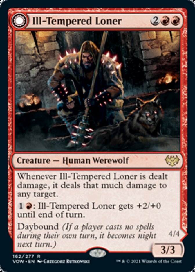 Ill-Tempered Loner // Howlpack Avenger [Innistrad: Crimson Vow] | Webway Games