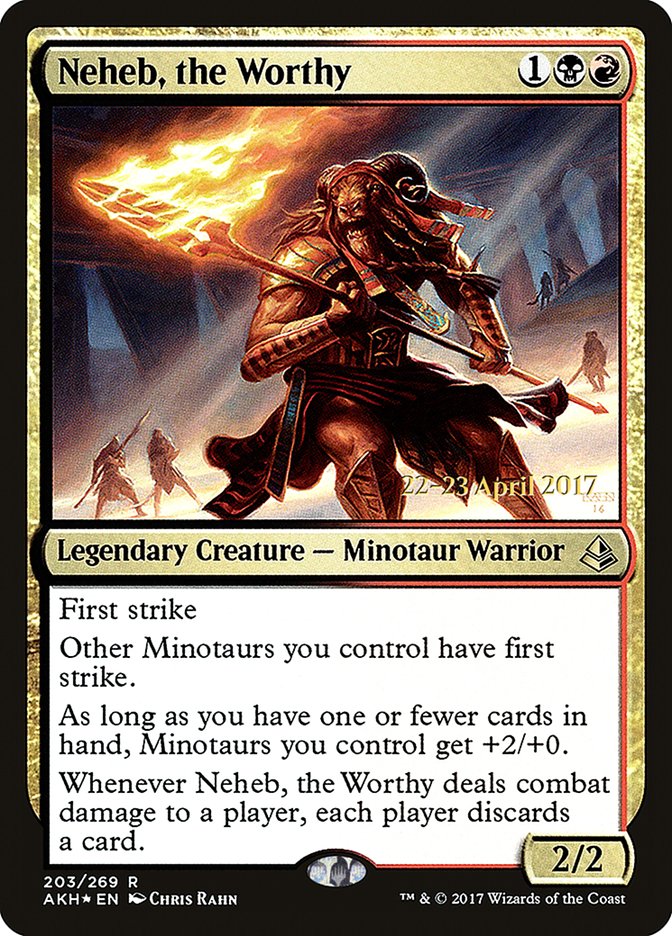 Neheb, the Worthy  (Prerelease) [Amonkhet Prerelease Promos] | Webway Games