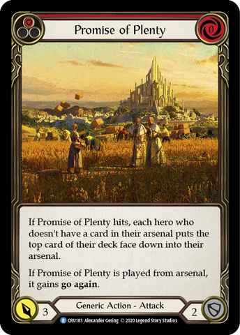 Promise of Plenty (Red) [CRU183] 1st Edition Normal