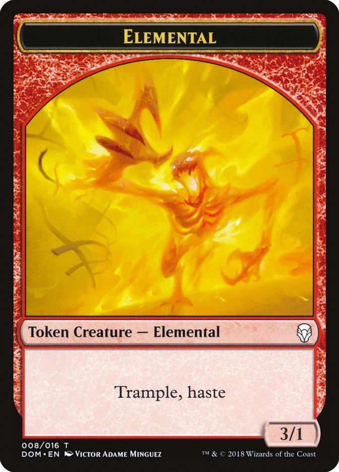 Elemental Token [Dominaria Tokens] | Webway Games