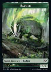 Saproling // Badger Double-sided Token [Dominaria United Tokens] | Webway Games