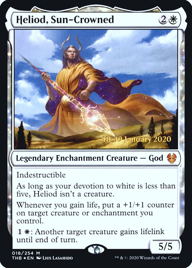 Heliod, Sun-Crowned [Theros Beyond Death Prerelease Promos] | Webway Games