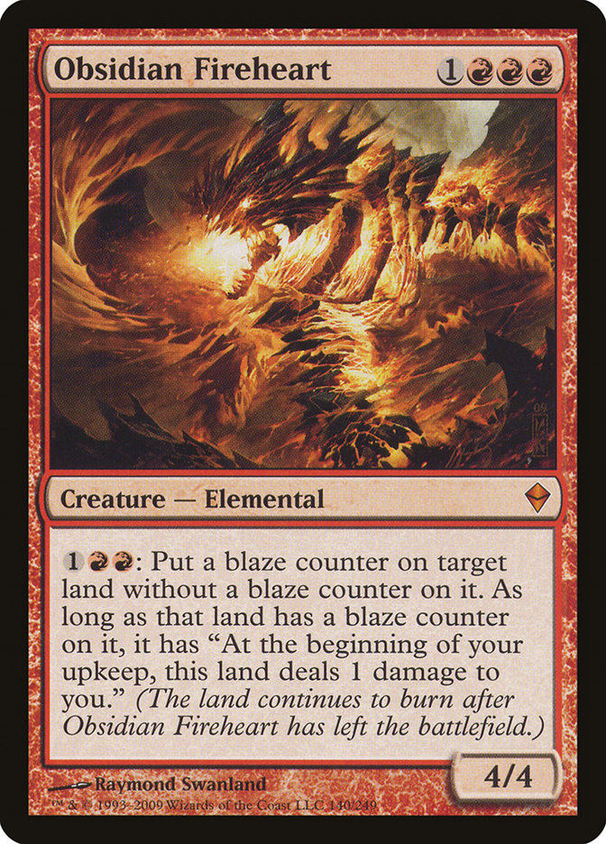 Obsidian Fireheart [Zendikar] | Webway Games