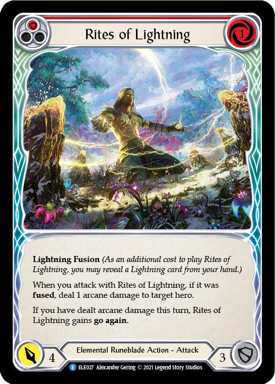 Rites of Lightning (Red) [BRI027] (Tales of Aria Briar Blitz Deck)  1st Edition Normal | Webway Games