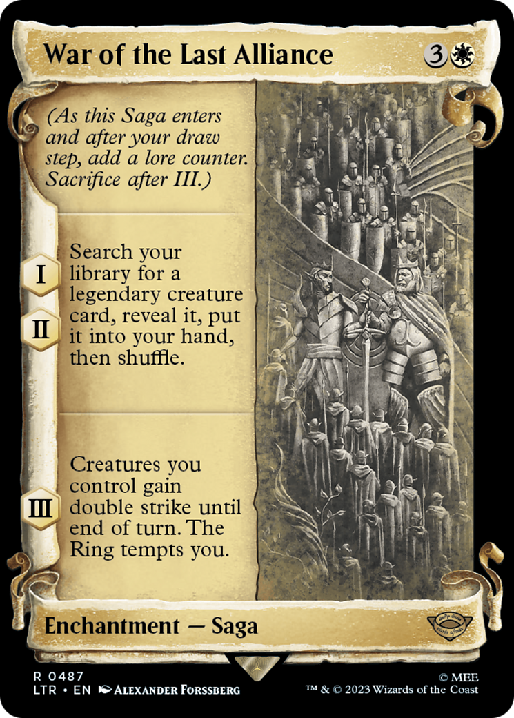 War of the Last Alliance [The Lord of the Rings: Tales of Middle-Earth Showcase Scrolls] | Webway Games