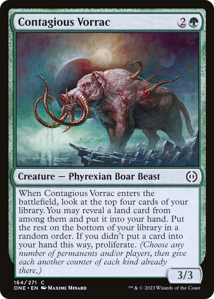 Contagious Vorrac [Phyrexia: All Will Be One] | Webway Games