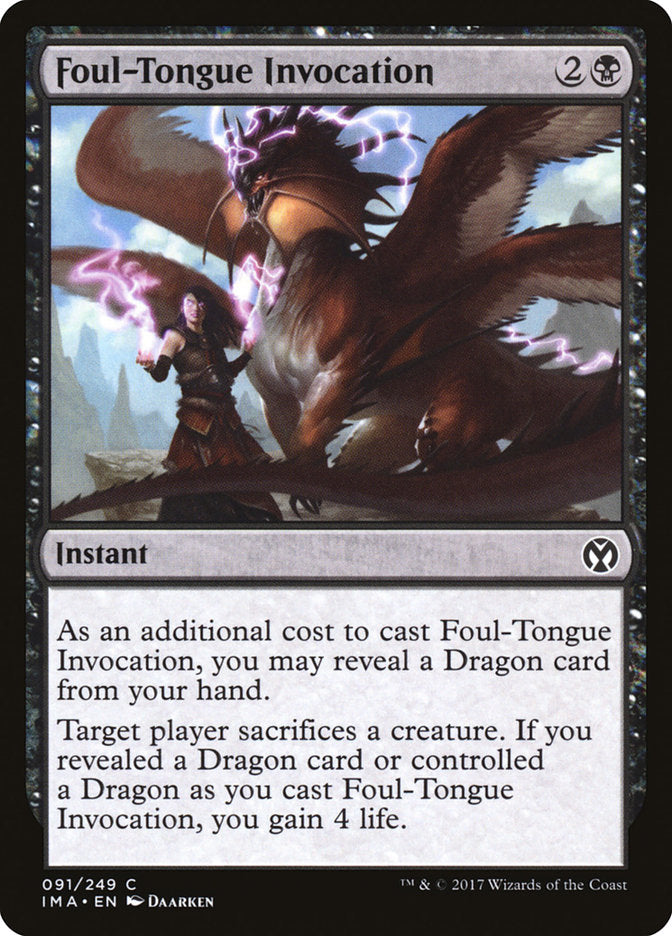 Foul-Tongue Invocation [Iconic Masters] | Webway Games