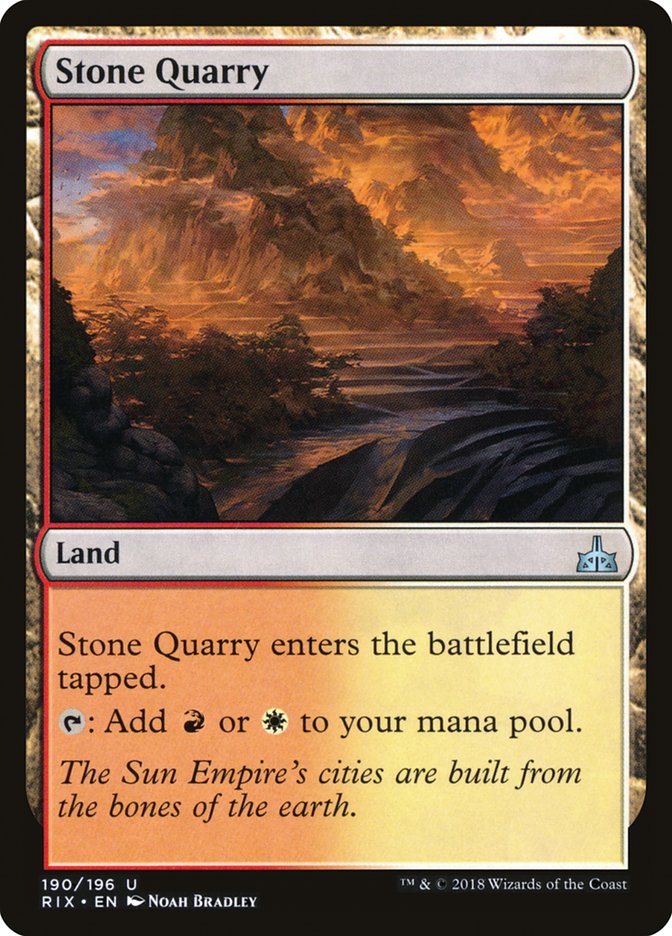 Stone Quarry [Rivals of Ixalan] | Webway Games