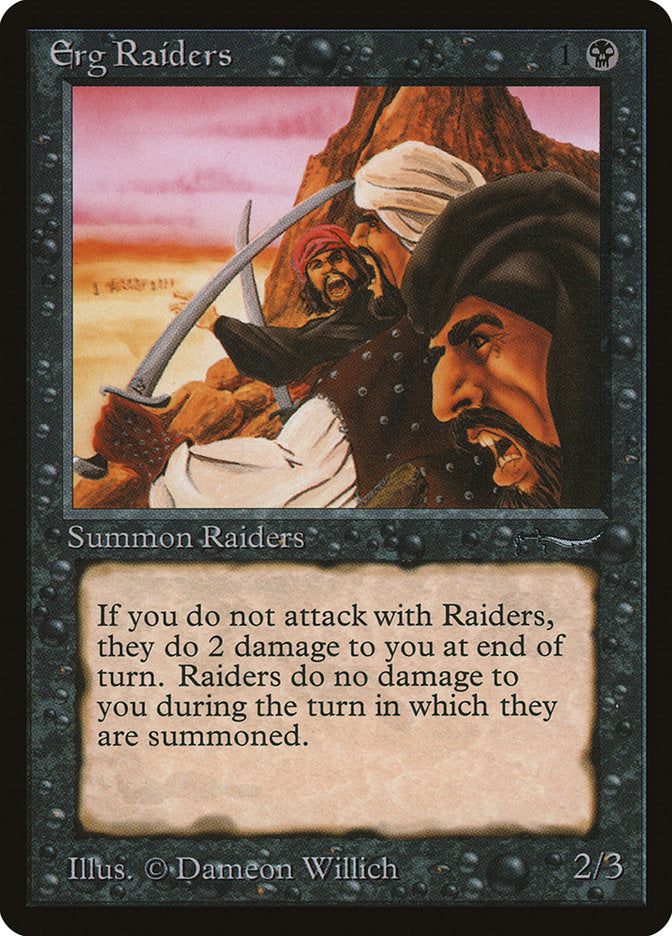 Erg Raiders (Dark Mana Cost) [Arabian Nights] | Webway Games