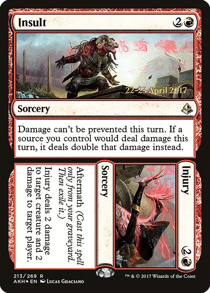 Insult // Injury  (Prerelease) [Amonkhet Prerelease Promos] | Webway Games