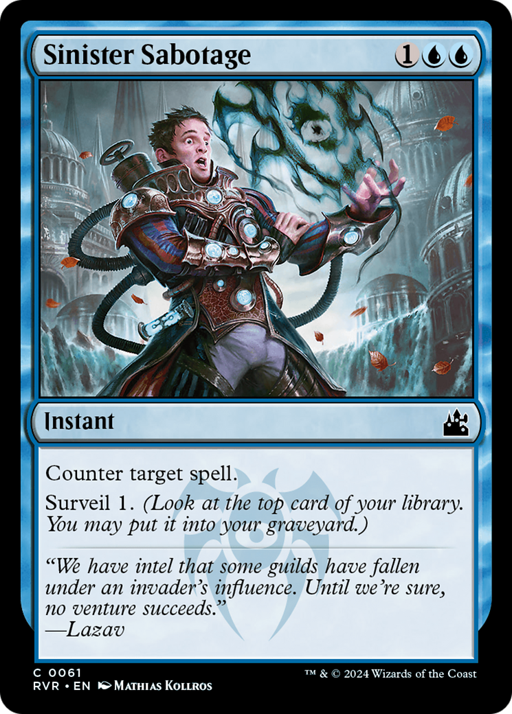 Sinister Sabotage [Ravnica Remastered] | Webway Games