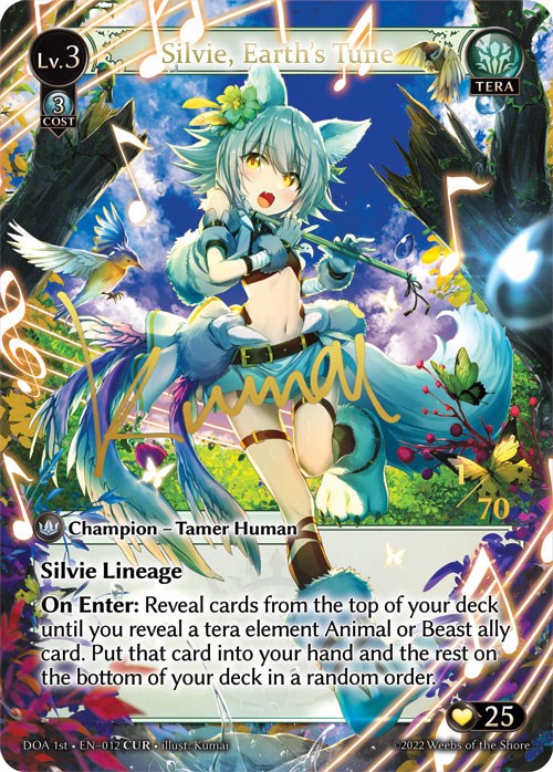 Silvie, Earth's Tune (CUR) (012) [Dawn of Ashes: 1st Edition] | Webway Games