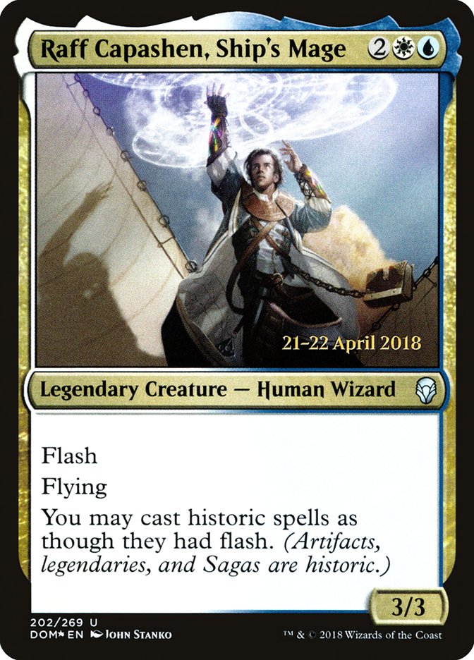 Raff Capashen, Ship's Mage  (Prerelease) [Dominaria Prerelease Promos] | Webway Games