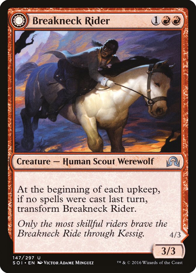 Breakneck Rider // Neck Breaker [Shadows over Innistrad] | Webway Games
