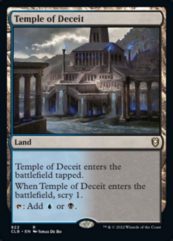 Temple of Deceit [Commander Legends: Battle for Baldur's Gate] | Webway Games