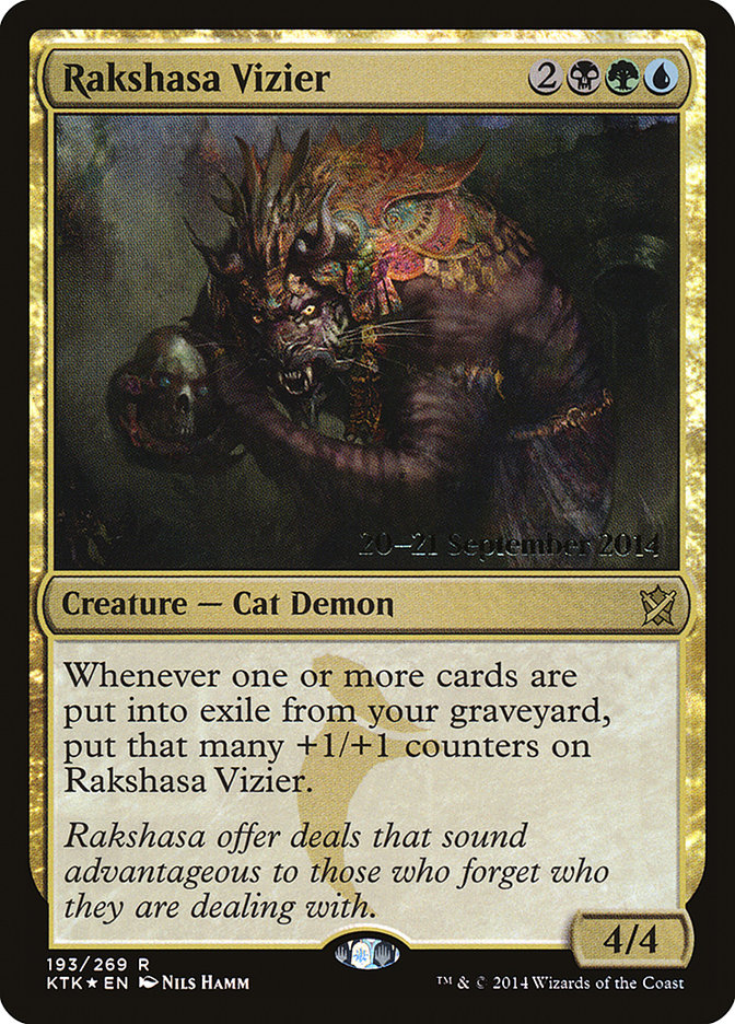 Rakshasa Vizier  (Prerelease) [Khans of Tarkir Prerelease Promos] | Webway Games