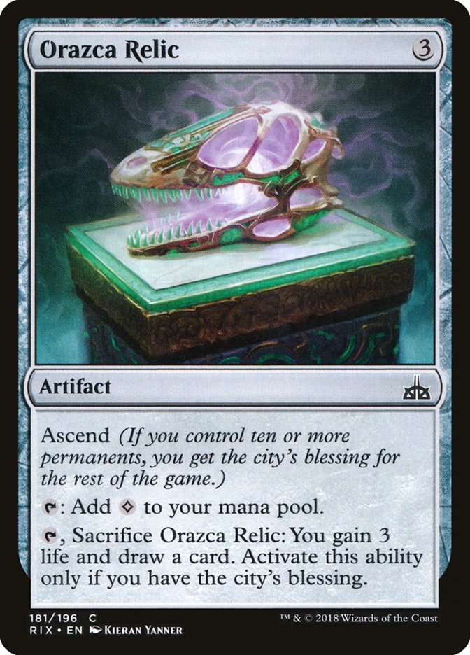 Orazca Relic [Rivals of Ixalan] | Webway Games