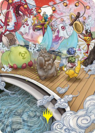 March of Otherworldly Light Art Card (Gold-Stamped Signature) [Kamigawa: Neon Dynasty Art Series] | Webway Games