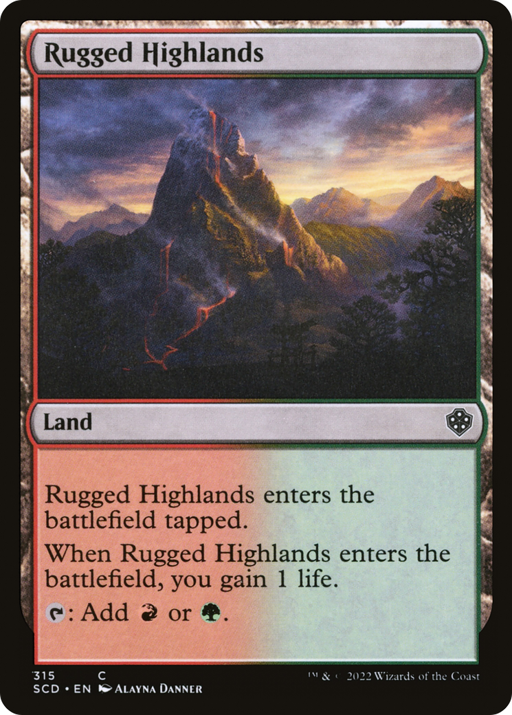 Rugged Highlands [Starter Commander Decks] | Webway Games