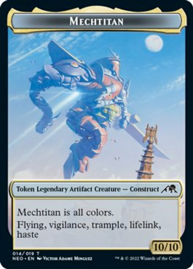 Samurai // Mechtitan Double-sided Token [Kamigawa: Neon Dynasty Tokens] | Webway Games