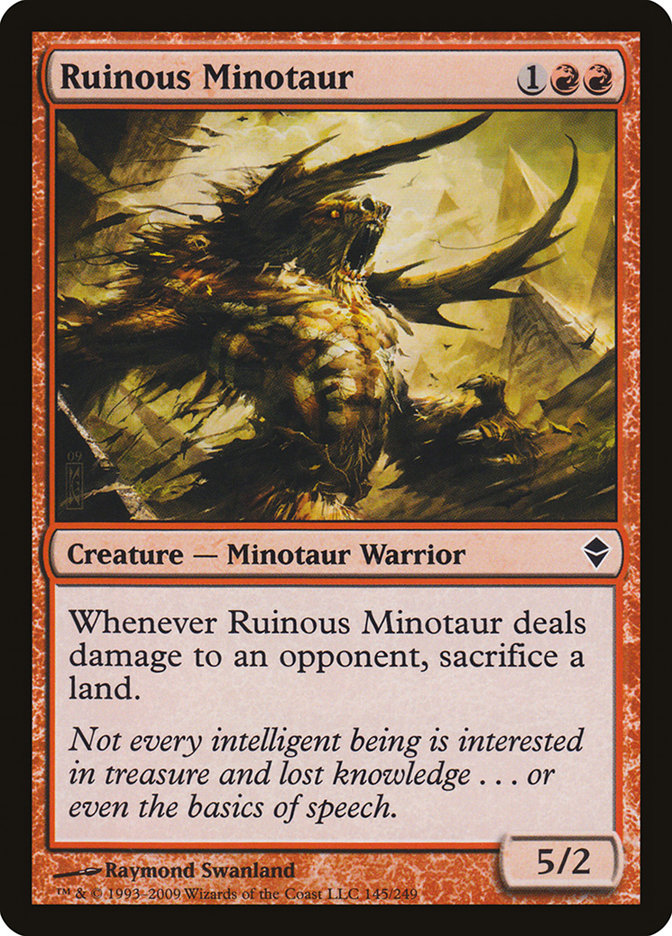 Ruinous Minotaur [Zendikar] | Webway Games