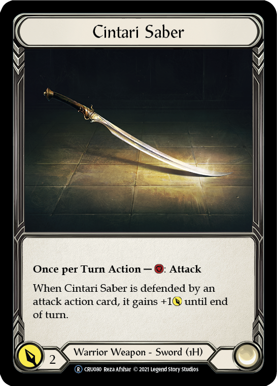 Cintari Saber [CRU080] Unlimited Normal | Webway Games