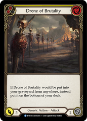 Drone of Brutality (Yellow) [U-WTR165] (Welcome to Rathe Unlimited)  Unlimited Rainbow Foil | Webway Games