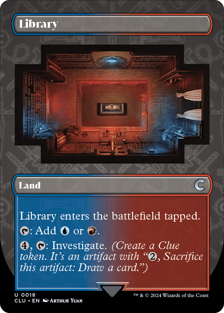 Library (Borderless) [Ravnica: Clue Edition] | Webway Games