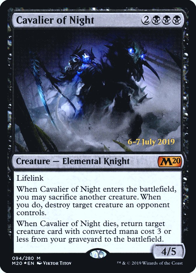 Cavalier of Night  [Core Set 2020 Prerelease Promos] | Webway Games