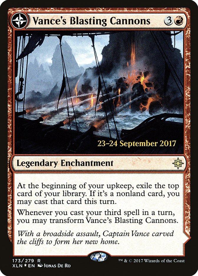 Vance's Blasting Cannons // Spitfire Bastion  [Ixalan Prerelease Promos] | Webway Games