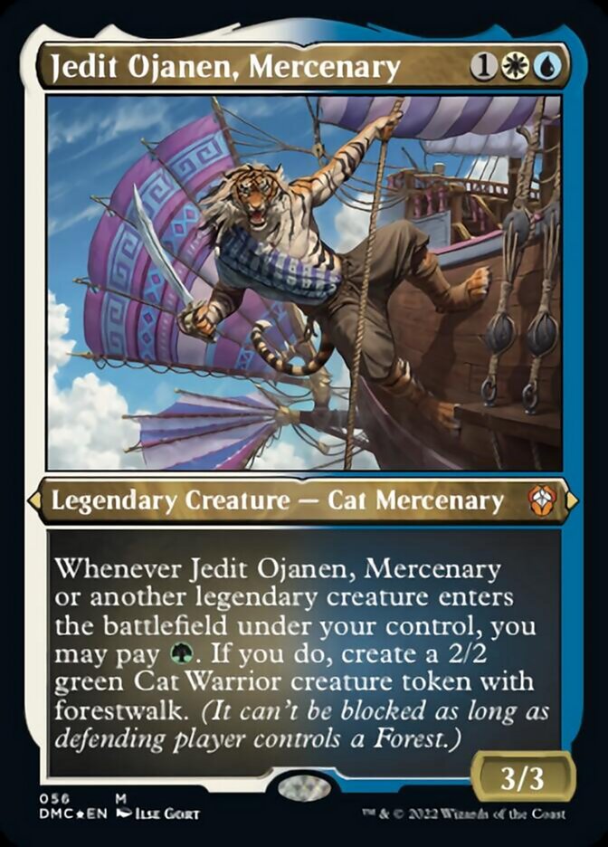 Jedit Ojanen, Mercenary (Foil Etched) [Dominaria United Commander] | Webway Games
