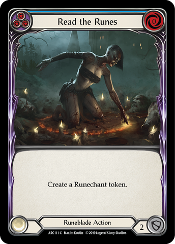 Read the Runes (Blue) [ARC111-C] 1st Edition Rainbow Foil