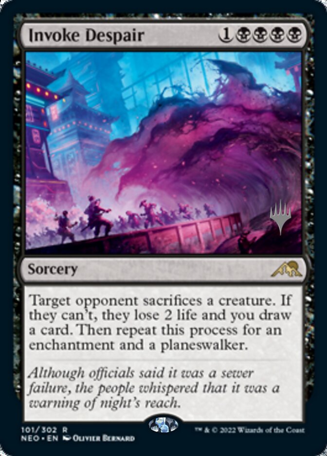 Invoke Despair (Promo Pack) [Kamigawa: Neon Dynasty Promos] | Webway Games