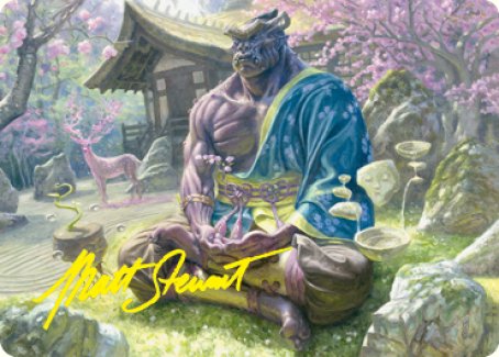 Kosei, Penitent Warlord Art Card (Gold-Stamped Signature) [Kamigawa: Neon Dynasty Art Series] | Webway Games