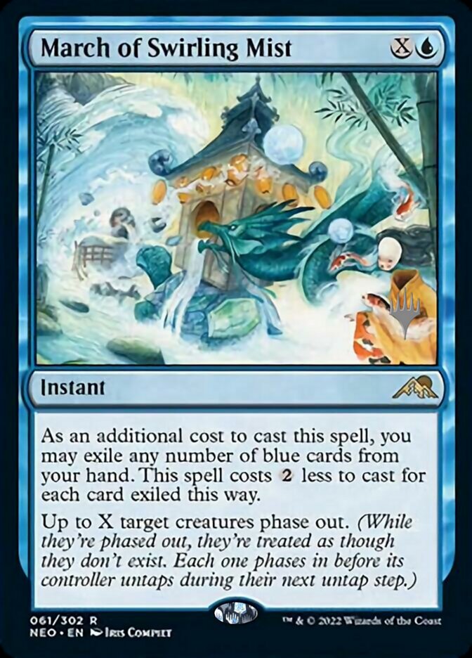 March of Swirling Mist (Promo Pack) [Kamigawa: Neon Dynasty Promos] | Webway Games