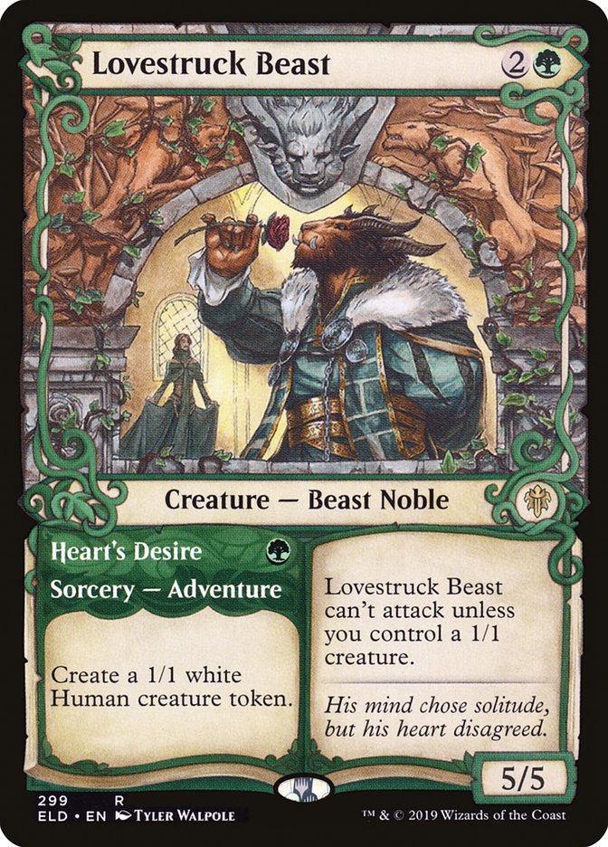 Lovestruck Beast // Heart's Desire (Showcase) [Throne of Eldraine] | Webway Games