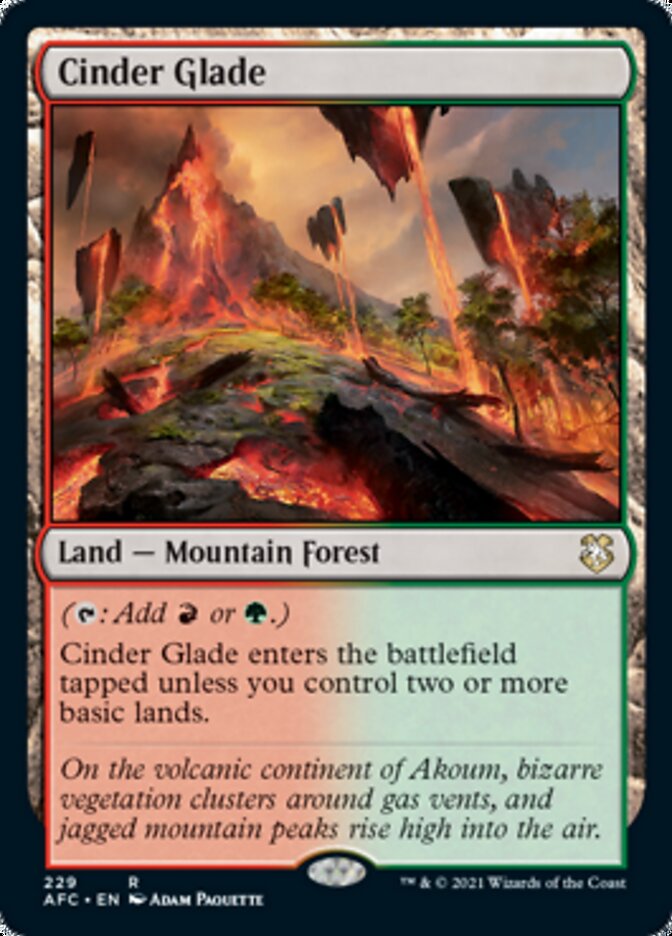 Cinder Glade [Dungeons & Dragons: Adventures in the Forgotten Realms Commander] | Webway Games