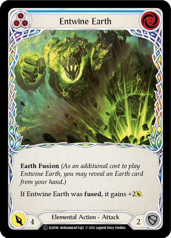 Entwine Earth (Blue) [U-ELE096] Unlimited Normal | Webway Games