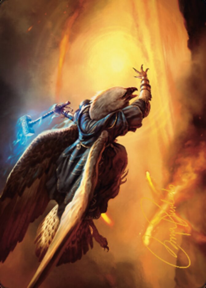 Battlewing Mystic Art Card (Gold-Stamped Signature) [Dominaria United Art Series] | Webway Games