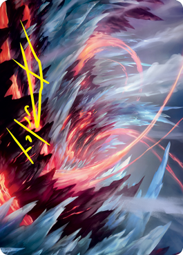 Frostboil Snarl Art Card (Gold-Stamped Signature) [Strixhaven: School of Mages Art Series] | Webway Games